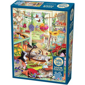 Cobble Hill Puzzles: Potting Shed Cats (500pcs)