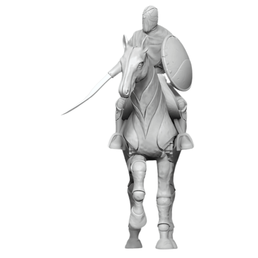 Dungeons & Dragons: Nolzur's Marvelous Miniatures - Nimblewright Steed with Rider (Unpainted)