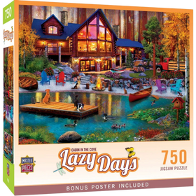 MasterPieces Puzzles: Lazy Days - Cabin in the Cove (750pcs)
