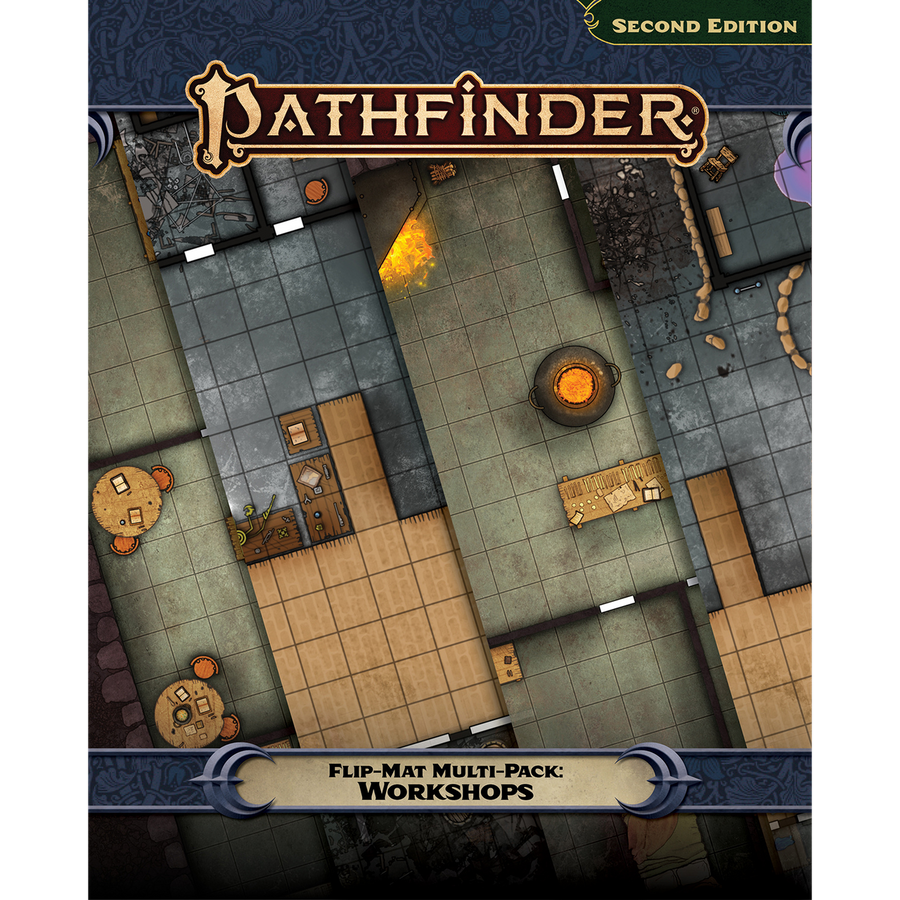 Pathfinder RPG 2nd Edition: Flip-Mat - Workshops Multi-Pack (PREORDER)