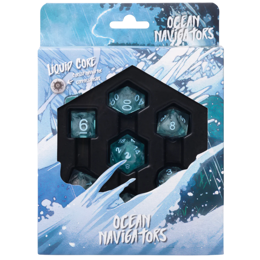 Encounters at a Glance: Into the Wild - Ocean Navigators - Liquid Core Dice Set (7ct) (PREORDER)