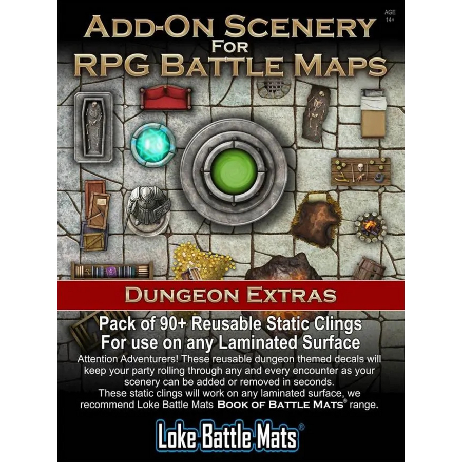 Add-On Scenery for RPG Battle Maps: Dungeon Extras