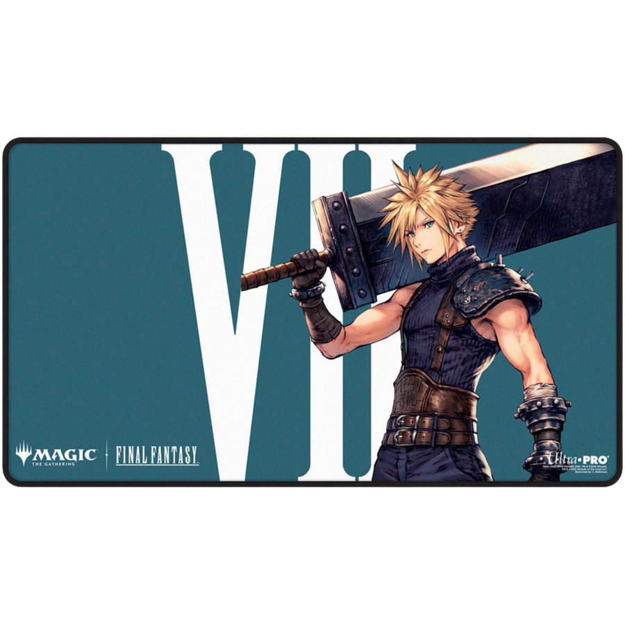 Ultra Pro Playmat: MTG Final Fantasy - Cloud, Ex-SOLDIER (Black Stitched) (PREORDER)