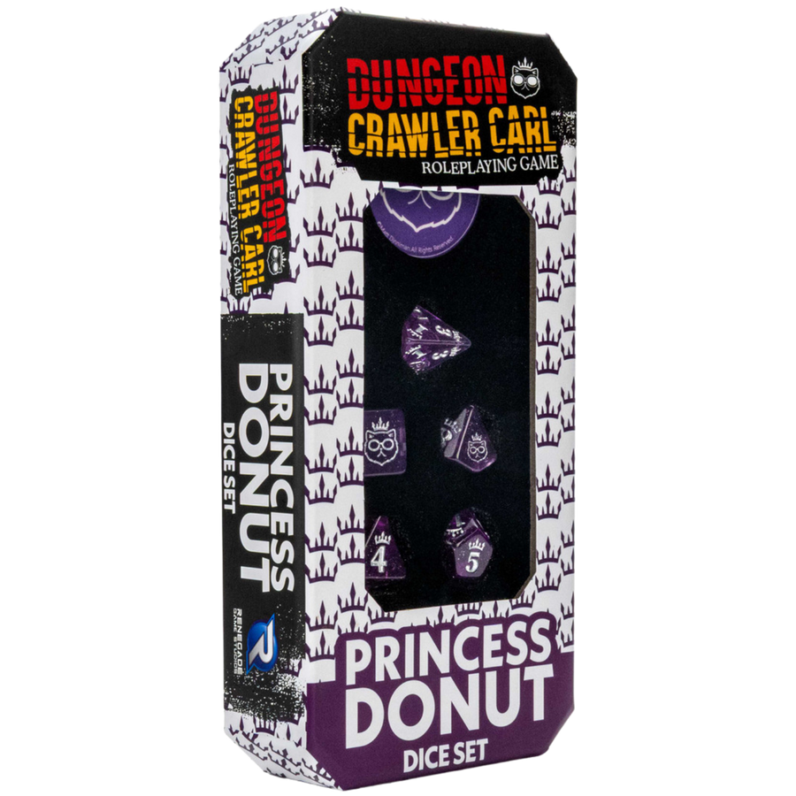 Dungeon Crawler Carl RPG: Princess Donut’s Enchanted Crown of the Sepsis Whore Dice Set (7ct) (PREORDER)