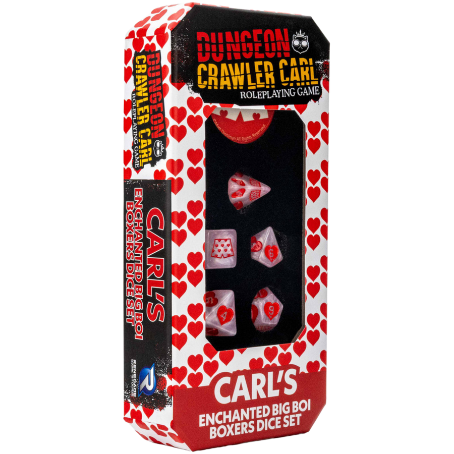 Dungeon Crawler Carl RPG: Carl’s Enchanted Big Boi Boxers Dice Set (7ct) (PREORDER)