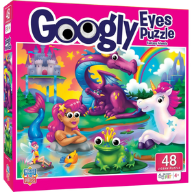 MasterPieces Puzzles: Googly Eyes - Fantasy Friends (48pcs)