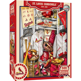 MasterPieces Puzzles: St. Louis Cardinals - Locker Room (500pcs)