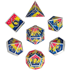 Forged Gaming: Dragon Scale Pan Dragon - Polyhedral Metal RPG Dice Set (7ct)