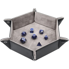 Forged Gaming: Hexagon Snap Folding Dice Tray - Gray