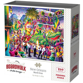 Boardwalk Puzzle Company: New Orleans Mardi Gras - Personal Puzzle (210pcs)