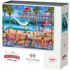 Boardwalk Puzzle Company: Dog Surfing (500pcs)