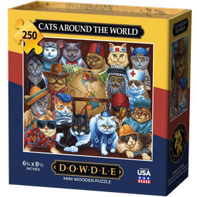 Boardwalk Puzzle Company: Cats Around the World - Mini Puzzle (250pcs)