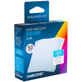 Gamegenic Board Game Sleeves: Clear - Square 73 x 73 mm (50ct Box)