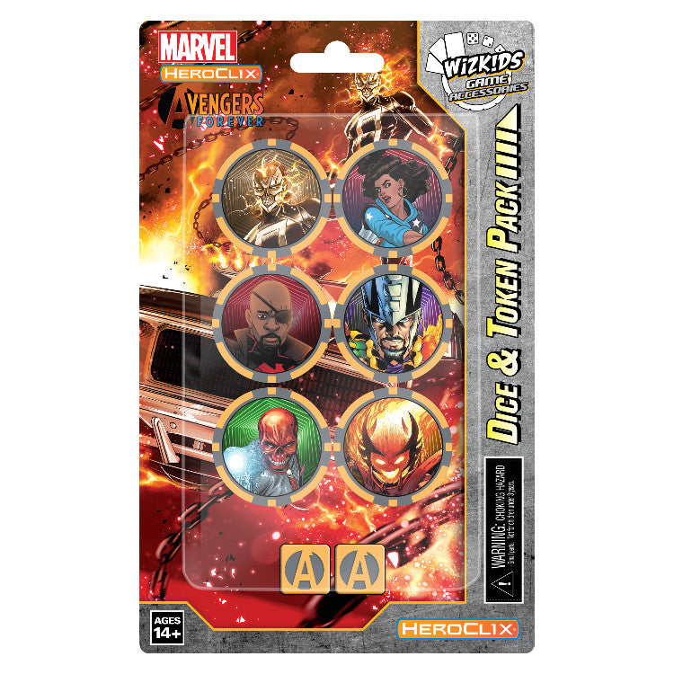 Marvel HeroClix: Avengers Forever - Ghost Rider Dice & Token Pack