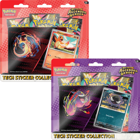 Pokemon: Mega Evolution - Ascended Heroes - Tech Sticker Collection - Three-Booster Blister Pack (Set of 2)