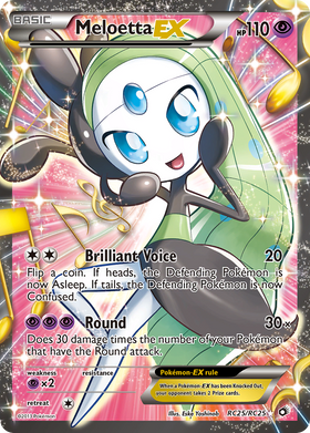 Meloetta-EX RC25/113 - Legendary Treasures Holofoil (LP)