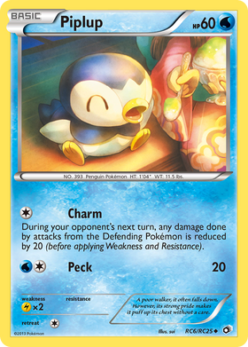 Piplup RC6/113 - Legendary Treasures Holofoil (HP)