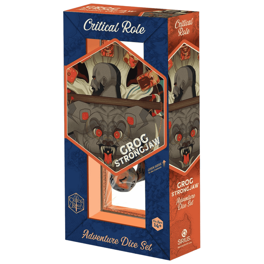 Sirius Dice: Critical Role Vox Machina Adventure Dice Set - Grog Strongjaw