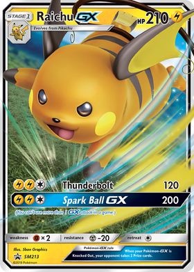 Raichu-GX SM213/248 - SM Black Star Promos Holofoil (MP)