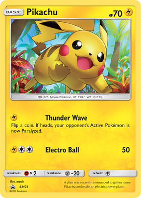 Pikachu SM76/248 - SM Black Star Promos Holofoil (HP)
