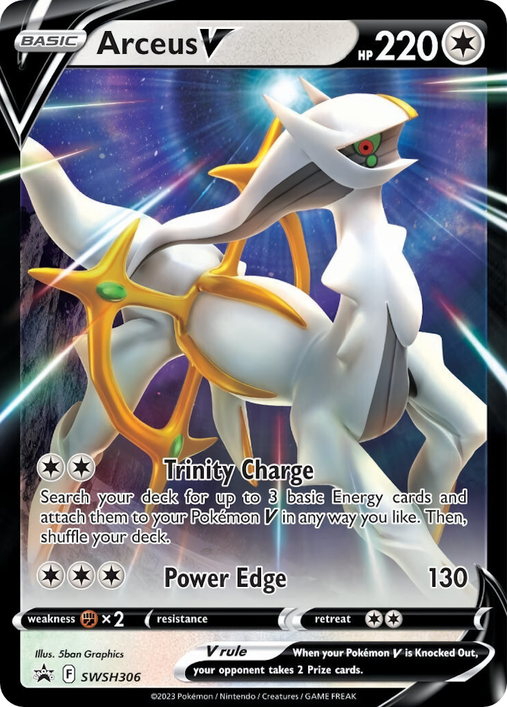 Arceus V SWSH306/298 - SWSH Black Star Promos Holofoil (HP)