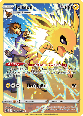 Jolteon TG04/30 - Brilliant Stars Trainer Gallery Holofoil (HP)