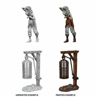 Wizkids Deep Cuts Unpainted Miniatures - Hanging Cage (Wave 12.5)