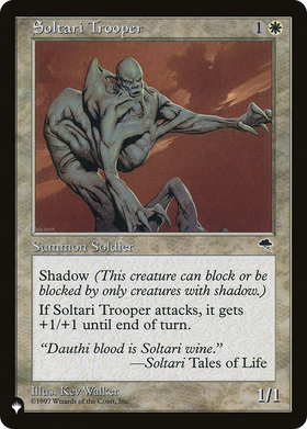 Soltari Trooper (LIST-) - The List