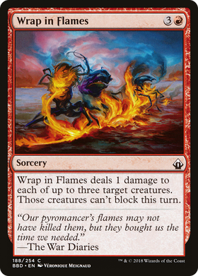 Wrap in Flames (BBD-188) - Battlebond Foil