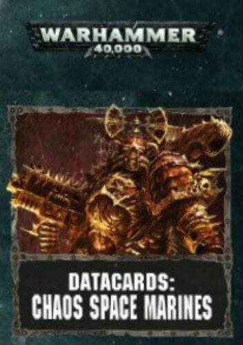 Warhammer 40K: Chaos Space Marines Datacards (2017)