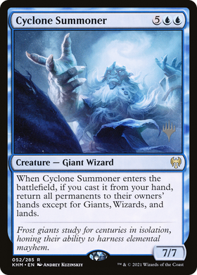 Cyclone Summoner (PPKHM-52P) - Kaldheim Promos Foil