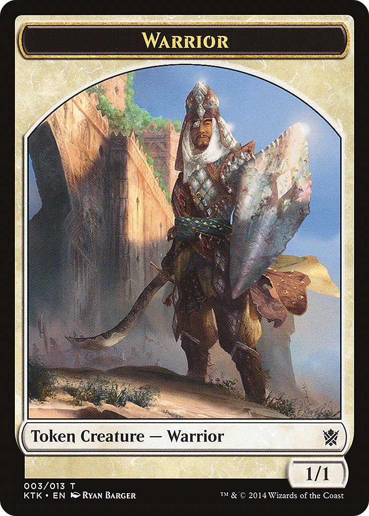 Warrior (KTK-003) - Khans of Tarkir Tokens
