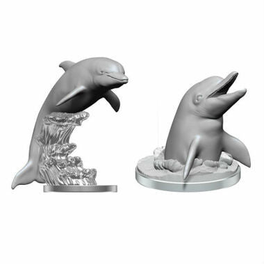 Wizkids Deep Cuts Unpainted Miniatures: Dolphins (Wave 14)