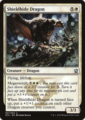 Shieldhide Dragon (DTK-037) - Dragons of Tarkir Foil