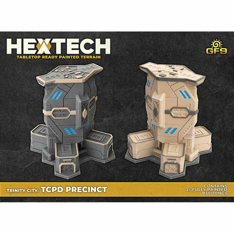 Battlefield in a Box: Hextech Terrain - Trinity City - TCPD Precinct (Wave 1)