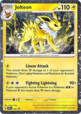 Jolteon - 169 (Cosmo Holo) - SV Scarlet Violet Promo Cards Holofoil