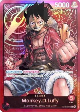 Monkey.D.Luffy (ST01-001) Starter Deck 1: Straw Hat Crew (Pre-Errata) Foil