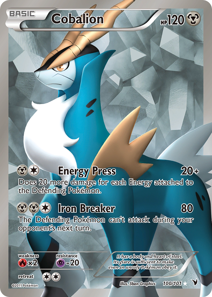 Cobalion 100/101 - Noble Victories Holofoil (HP)