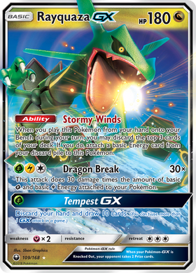 Rayquaza-GX 109/168 - Celestial Storm Holofoil (DMG)