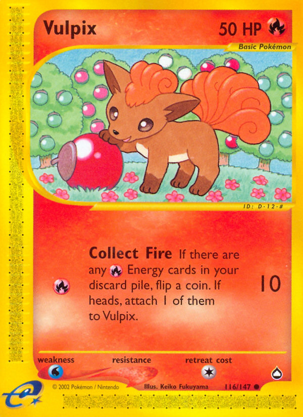 Vulpix 116/147 - Aquapolis (MP)