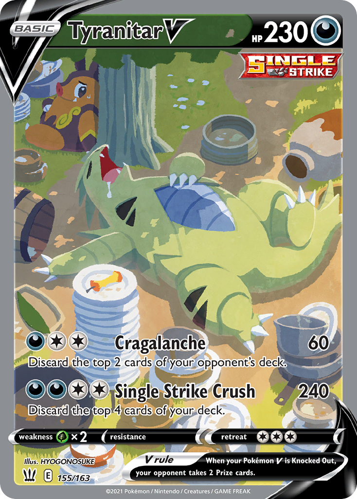 Tyranitar V 155/163 - Battle Styles Holofoil (MP)