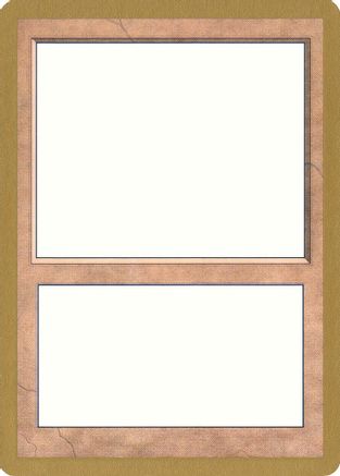 1997 World Championship Blank Card