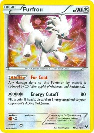 Furfrou - 114/146 (Cosmos Holo) 114 - Blister Exclusives Holofoil (LP)