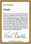 1999 Kai Budde Biography Card