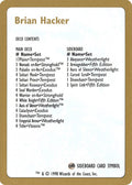 1998 Brian Hacker Decklist Card