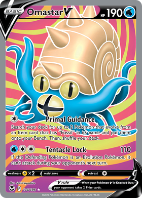 Omastar V 174/195 - Silver Tempest Holofoil (LP)