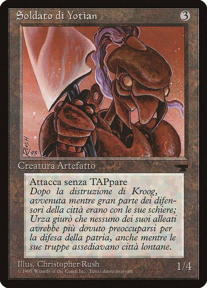 Yotian Soldier (Italian) - "Soldato di Yotian"