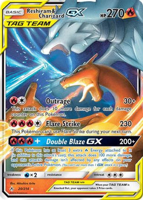 Reshiram & Charizard GX 20/214 - SM Unbroken Bonds Holofoil