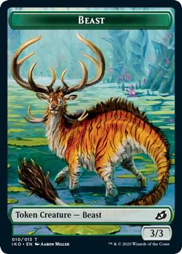 Beast // Human Soldier (003) Double-Sided Token