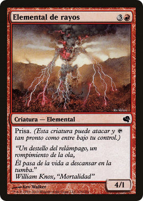 Lightning Elemental (Spanish) - "Elemental de rayos"